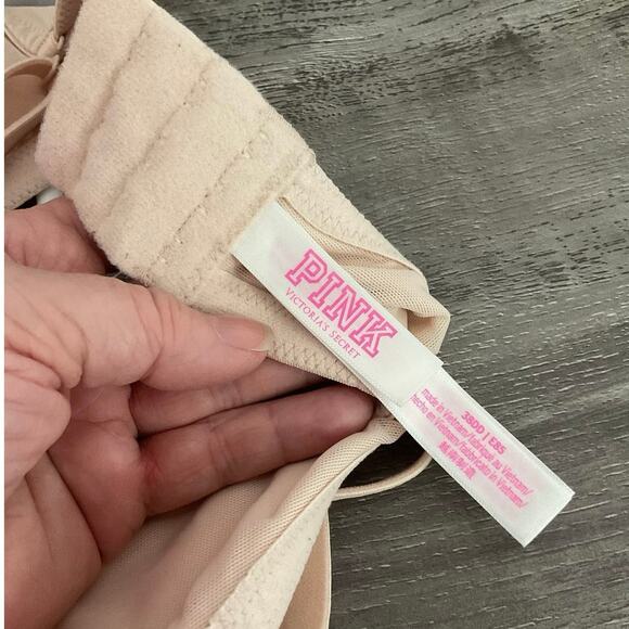 VS Pink Bra Beige 38DD Underwire - Picture 9 of 12